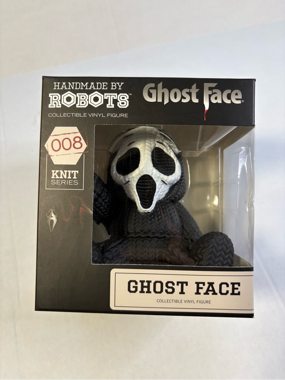Handmade By Robots Ghost Face #008 Knit Series Vinyl Figure NIB Scream O